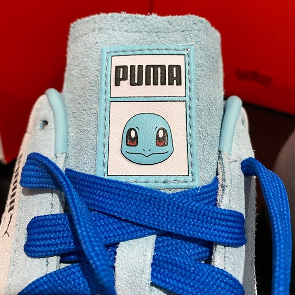 PUMA × Pokémon: Squirtle Suede Classic Blue size 9 - Picture 4 of 6